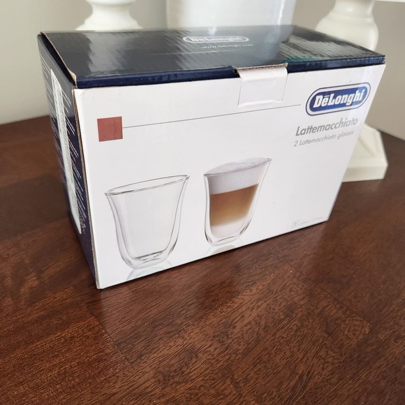 DeLonghi -2 Double Wall Thermal Lattemacchiato Glasses 7.5 OZ NWT - Picture 4 of 6